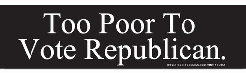 Too poor to vote republican