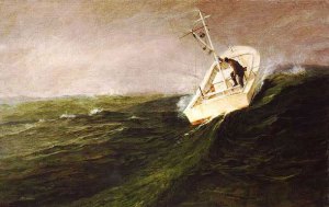 boat in storm