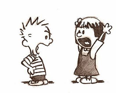 calvin arguing