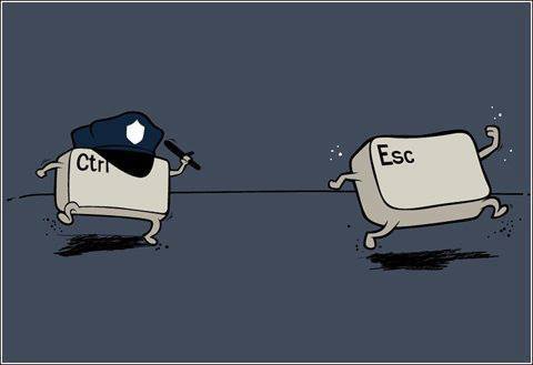 Ctrl and Esc